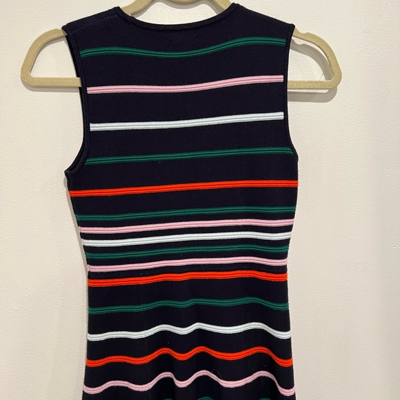 Vince Camuto Horizontal Stripe Sleeveless A-Line Dress - Picture 6 of 6